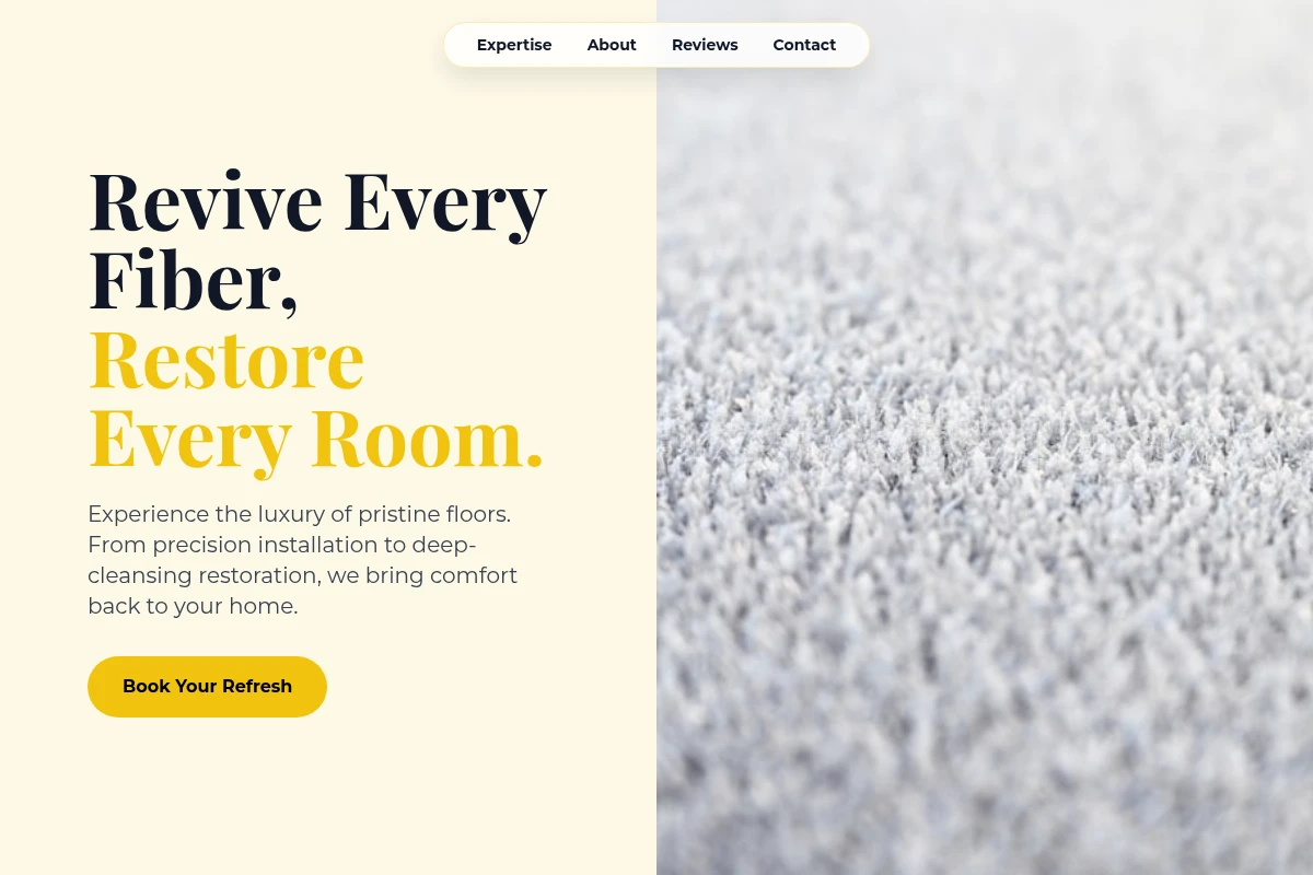 Deep-clean Carpet Installation